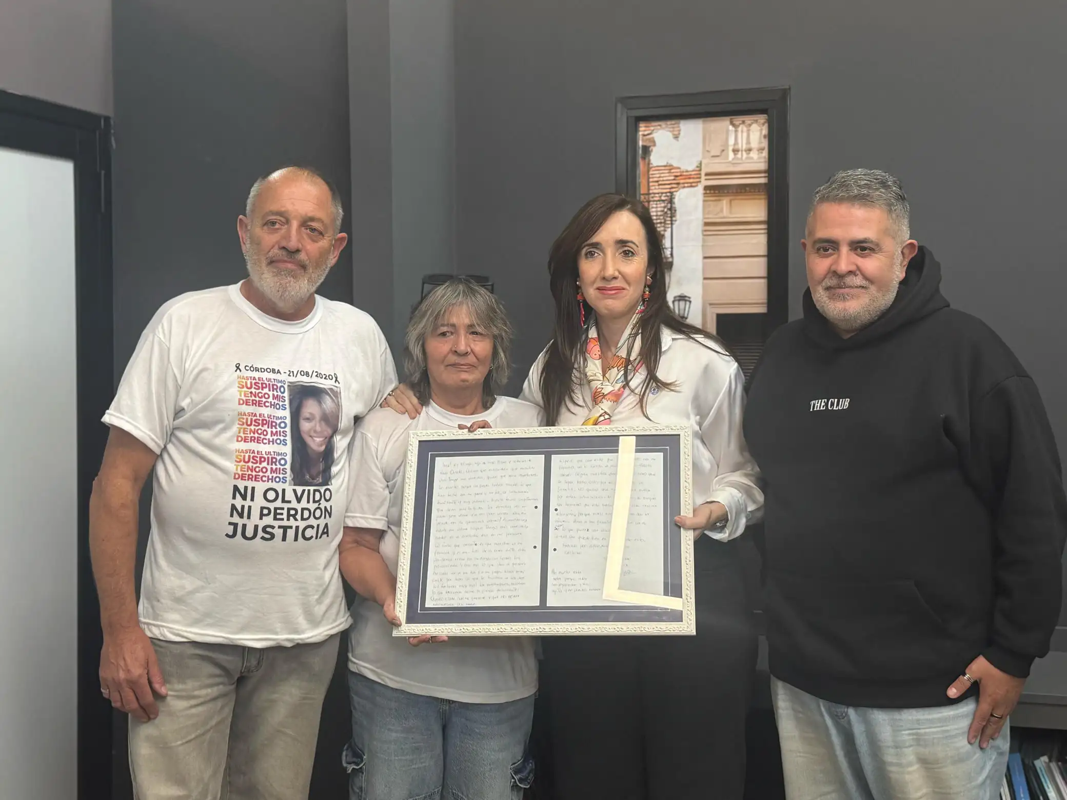 Victoria recibió a los padres de Solange Musse.