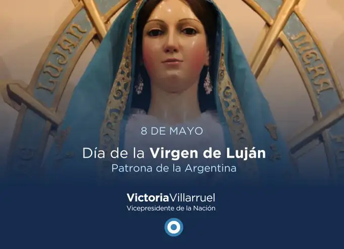Victoria Villarruel pidió la intercesión de la Virgen de Luján por los argentinos