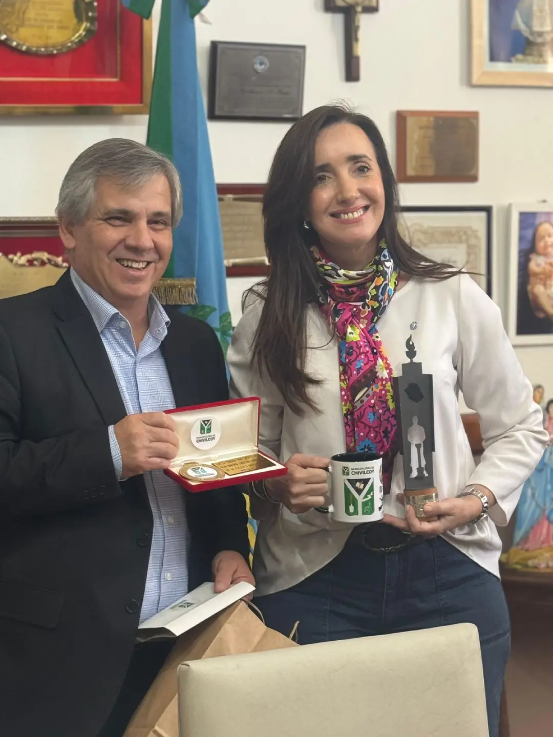 Victoria Villarruel en Chivilcoy
