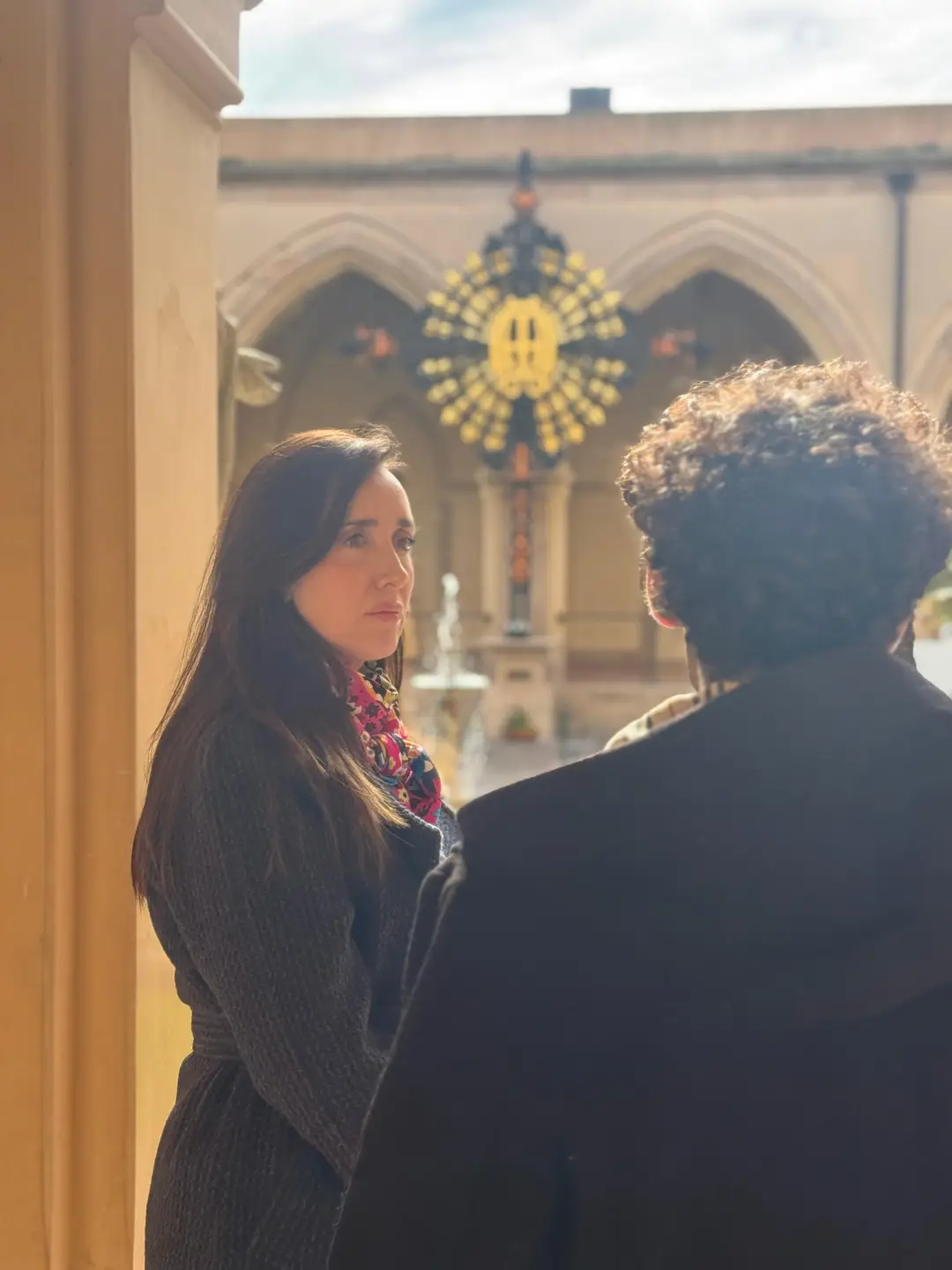 Victoria Villarruel en la Basilica de Lujan (7)