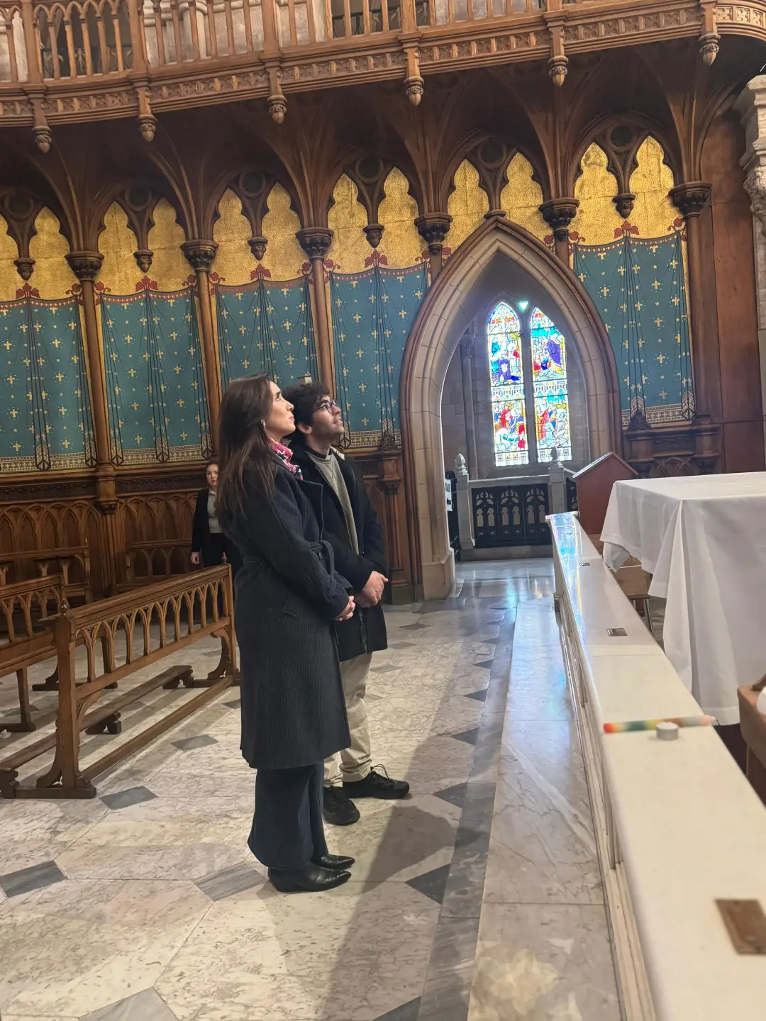 Victoria Villarruel en la Basilica de Lujan